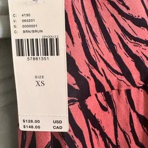 Anthropologie Elyse Printed Bias Slip Dress NWT XS thumbnail 7
