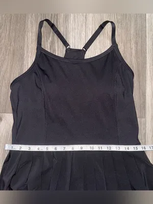 Love & Sports Sleeveless Tennis Dress Pleated Mini Size Medium thumbnail 3