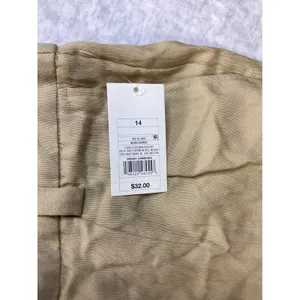 A New Day Womens Beige High-Rise Wide Leg Pleated‎ Trousers Size 14 NWT thumbnail 4