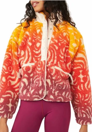 Free People FP Movement Rocky Ridge Sherpa jacket marigold XS thumbnail 1
