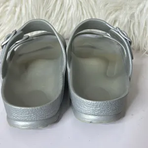 Birkenstock Arizona Essentials EVA Sandals Silver Size US 9/9.5 no size tag. thumbnail 5