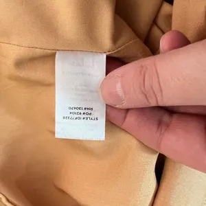 Lulu’s Chic Peak Light Orange gold Satin Sleeveless Shift Dress size small thumbnail 12