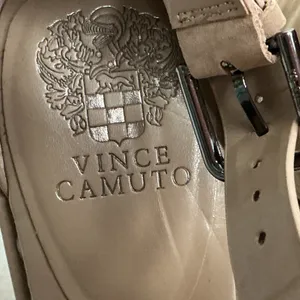 Vince Camuto Women Tan Suede Peep Toe Ankle Strap Heels Size 10M thumbnail 8