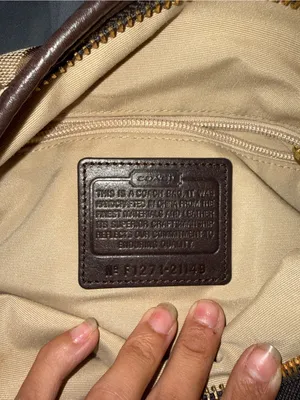 Coach Brown Signature Canvas Shoulder Bag with Dark Brown Leather Trim thumbnail 8