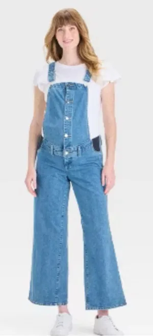 NEW Isabel Maternity Sailor Maternity Overalls 6 Medium Wash thumbnail 1