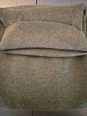 H&M Merino Wool Blend Melange Turtleneck Sweater Grey Size S thumbnail 4