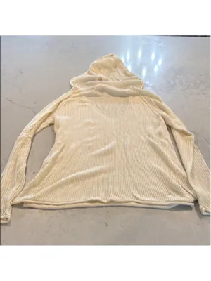 Hanna Andersson Cream Wool Blend Hooded Cardigan Extra Large thumbnail 10