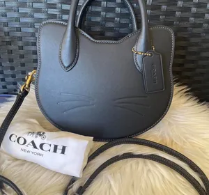 Coach Halloween Cat Crossbody Bag NWT CW615 Black Multi thumbnail 14