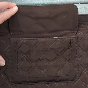 NWT Vera Bradley Espresso Quilted Shoulder Bag thumbnail 4