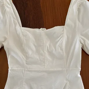 Altar'd State White Square Neck Puff Sleeve Mini Dress thumbnail 3