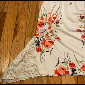 Secret Treasures Floral Lace Chemise Camisole White Pink Floral Lingerie thumbnail 3