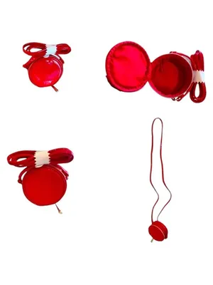 Marc Jacob's Snapshot Mini Round Red Crossbody Bag NWT thumbnail 3