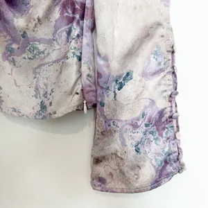 Zara Marble Print Blouse Small Flare Sleeve Twist V Neck Night Out Office Siren‎ thumbnail 4