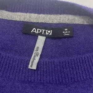 Apt 9 Womens Purple 100% Cashmere Scoop Neck Raglan Sleeve Sweater Size M thumbnail 3