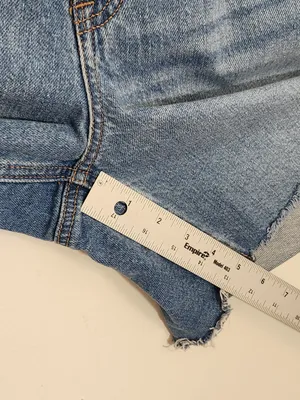 American Eagle Strigid Relaxed Cutoff Jean Shorts Size 12 thumbnail 7