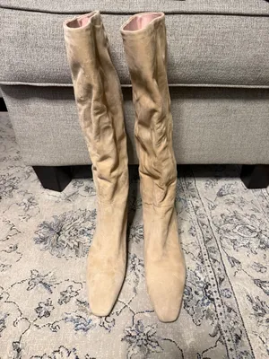 Favorite Daughter Lena Knee High Boot in Shortbread Beige thumbnail 4