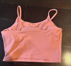 Pink Lily Peach skinny strap athletic top thumbnail 3