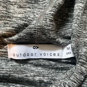 Outdoor Voices Cloudknit Hoodie Gray Womens Medium Activewear Athleisure Lounge thumbnail 10