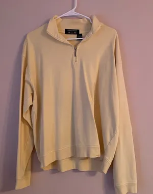 Light Yellow Quarter Zip Size L thumbnail 1