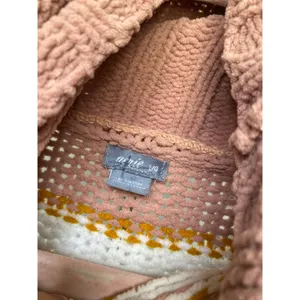 Aerie Oversized Turtleneck Sweater Chenille Stripes Buttery Soft‎ Cozy Winter L thumbnail 4