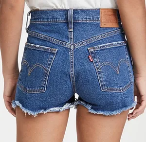 Levi’s High Rise Medium Wash Button Fly 501 Cut Off Shorts 26 thumbnail 2
