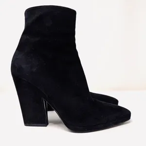 PRADA black suede ankle boots, made in Italy, size 39 thumbnail 2