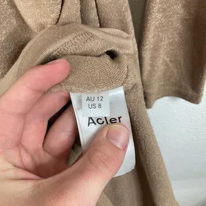 Acler‎ Highland Midi Dress in Nougat Size 8 thumbnail 5