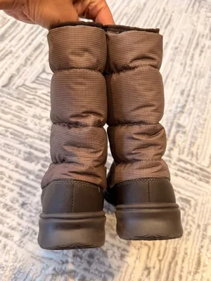 NEW The North Face women's size 5 Brown Down Filled Winter Lace Up Boots thumbnail 5