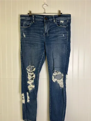 American Eagle Next Level Stretch Distressed Jeggings Size 14 thumbnail 3