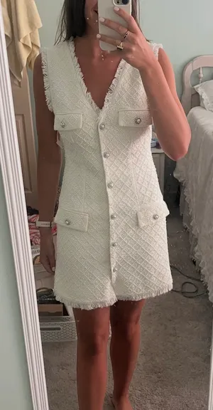 BHLDN White Pearl Anthropologie Dress thumbnail 2
