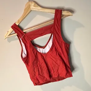 Dark Orange/ Red Women's Bikini Set, Small thumbnail 4