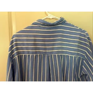 stars above blue white goodnight pajama top Juniors girls Sz L thumbnail 13