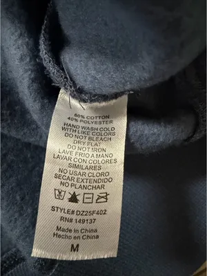 NWT Double Zero Boxy Neutral Lounge Navy Star Patch Crewneck size medium thumbnail 9