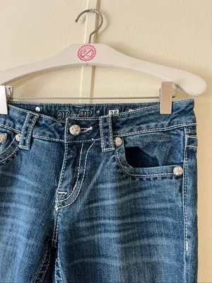 Miss Me Woman’s Jeans Size 28 Bootcut -See Fix By Zipper thumbnail 4