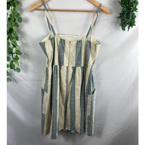 BP cotton striped woven dress thumbnail 4