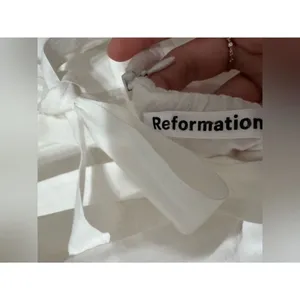 Reformation Tide Midi Dress White Ruffle Cotton Tiered thumbnail 13