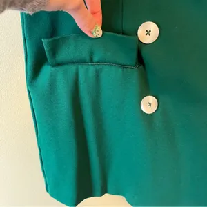 Primark Emerald Sleeveless Vest with White Buttons thumbnail 4