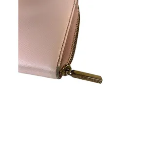 Tory Burch Robinson wallet - pink rose Leather Continental Zip Around Wallet -se thumbnail 6