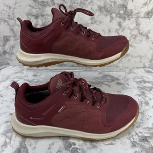 KEEN Explore Waterproof Hiking Shoes Size 7.5 Tawny Port Red Low Trail Sneakers thumbnail 2