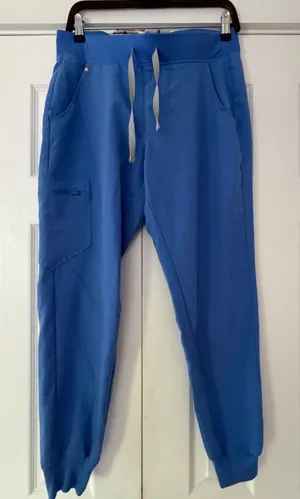 FIGS Zamora‎ Jogger Scrub Pants Blue Technical Collection Womens Small thumbnail 1