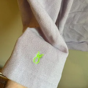 Dudley Stephens Park Slope turtleneck in lavender terry fleece thumbnail 3