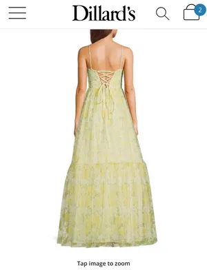 Dillard's Dress Prom Yellow thumbnail 3