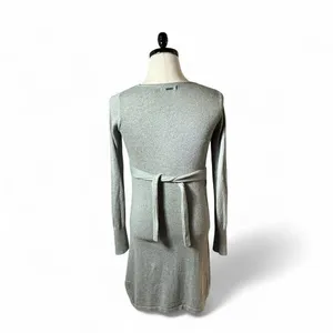Prana Gorpcore Knit Sweater Dress Womens Small Gray Organic Cotton Wool thumbnail 2