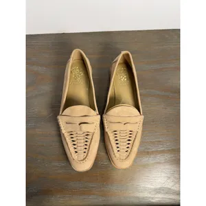 Vince Camuto Caylas Beige Suede Penny Loafers Woven Preppy Size 9‎ NWOB thumbnail 8