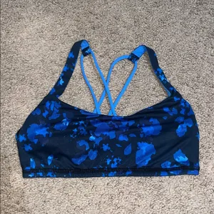 Lululemon Free to Be Sports Bra Strappy Dandy Digie‎ Porcelaine Black 6 thumbnail 3