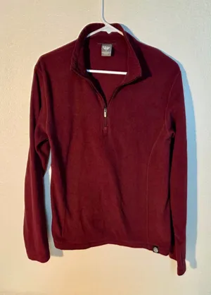 REI Co-op Women’s S Burgundy Quarter-Zip Fleece Pullover thumbnail 1