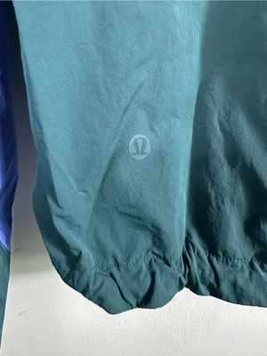 Lululemon Evergreen Cropped Full-Zip Hoodie Size 4 Green Jasper Wild‎ Indigo thumbnail 9