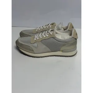 MR. B's By Aldo Shoes Mens Size 8 Beige Leather Casual Sneakers Gum Sole New thumbnail 4