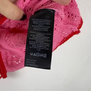 Urban Outfitters Gabriella Fly-Away Knit Babydoll Top Red Pink thumbnail 7