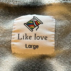 LIKE LOVE TIE DYED LONG SLEEVE "HEART" sweatshirt TOP Size Large.cotton thumbnail 10